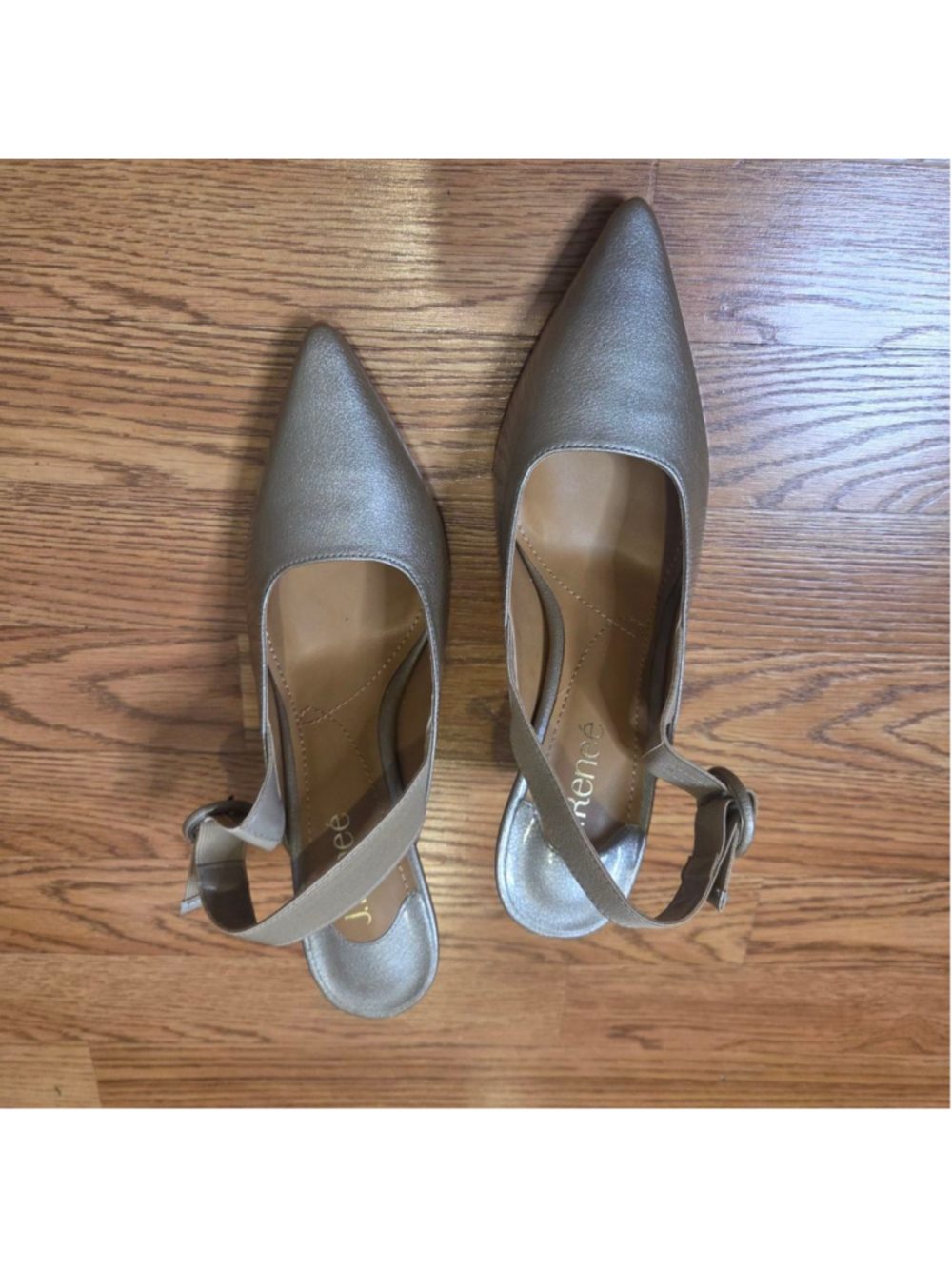J. Renee Gold Heels Size 9